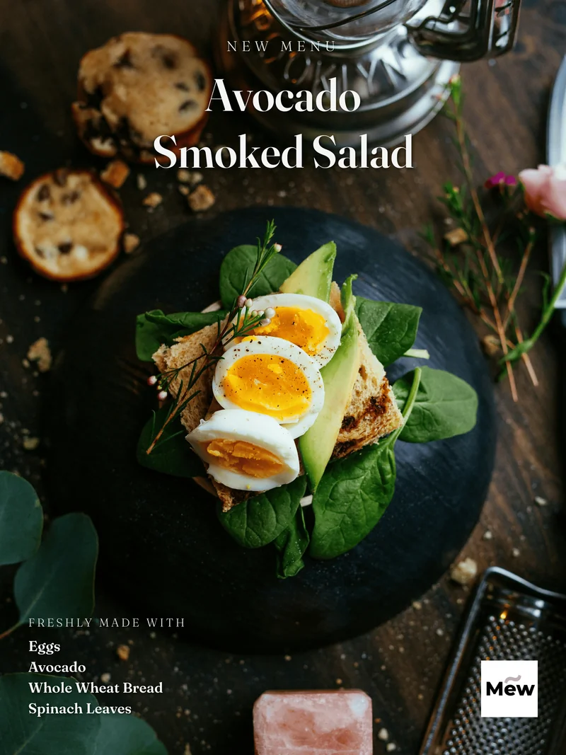 Food Menu design example